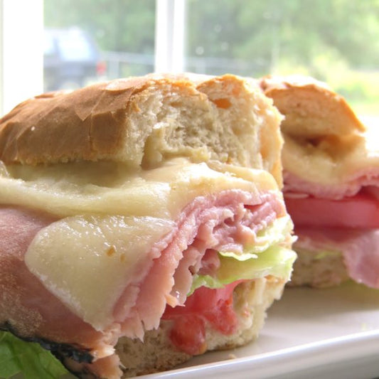 HOT HAM AND CREAM CHEESE SANDWICHES