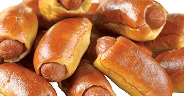Super Mini Beef Hot Dog Soft Pretzel - 60/Case