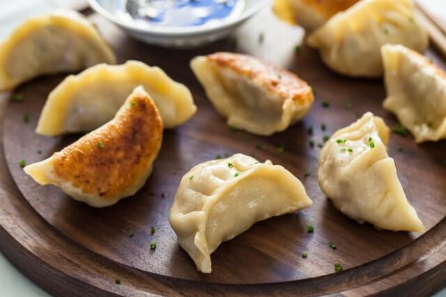 Teriyaki Chicken Potstickers / Dumplings - 35 pieces per tray