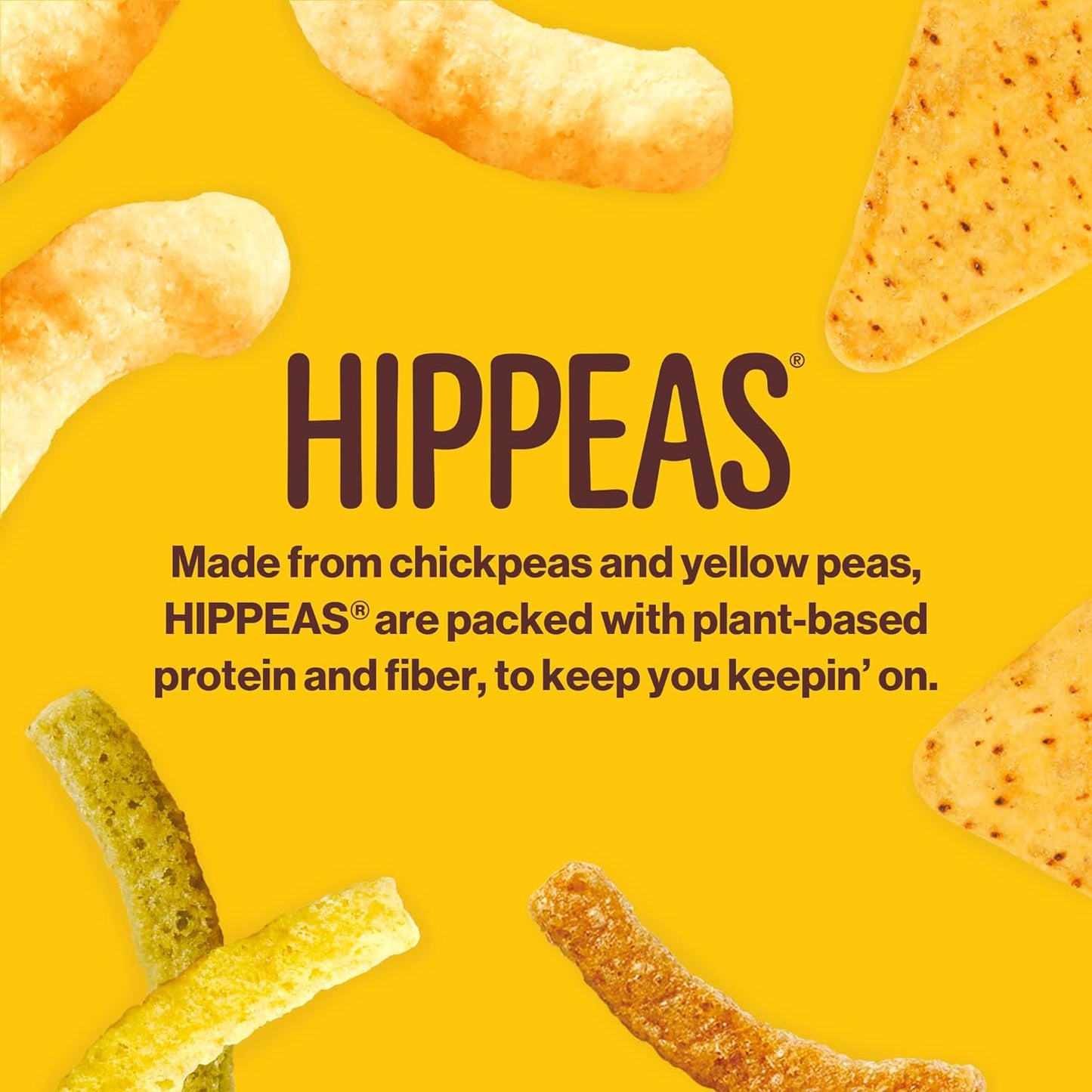 Hippeas Chickpea Puffs, Variety Pack - Vegan White Cheddar, Nacho Vibes, Barbecue, Sriracha - Pack of 18