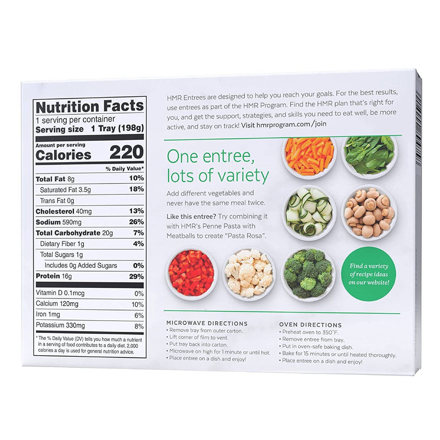 HMR Rotini Chicken Alfredo Entrée Bundle - 6 Meals