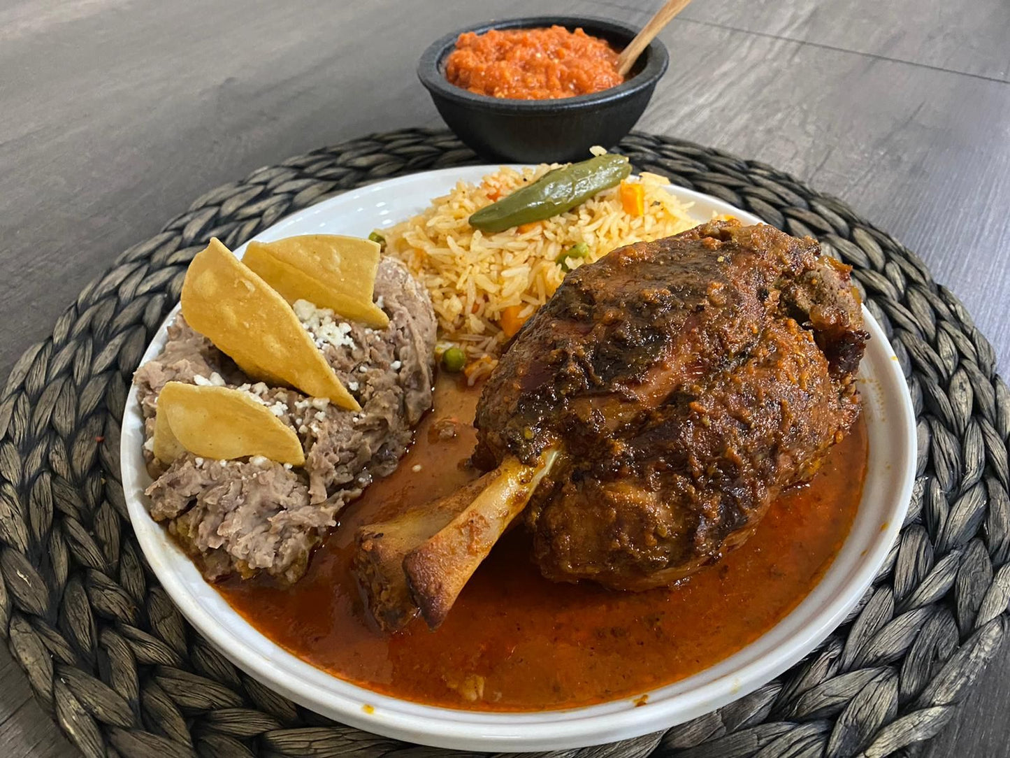 Hatfield Red's Legendary Ribeez Fully Cooked 1/2 Pork Shank - 12 lb