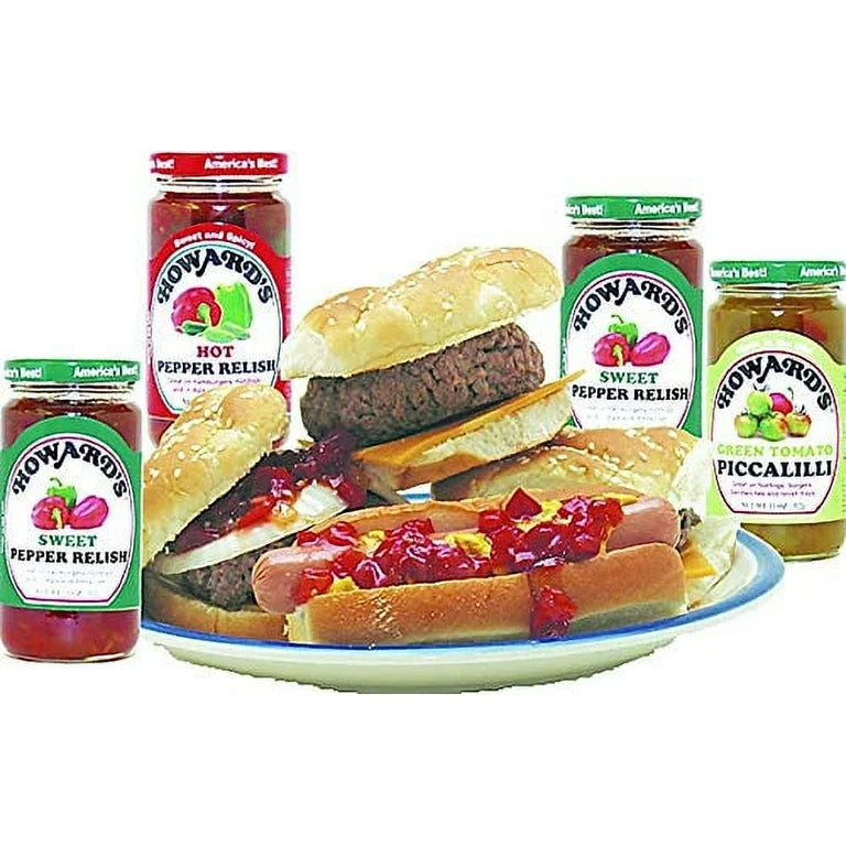 Howard's Red Sweet Pepper Relish, 11 oz – Gluten-Free (Pack of 2)