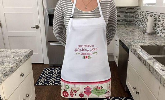 Personalized Holiday Aprons - many designs