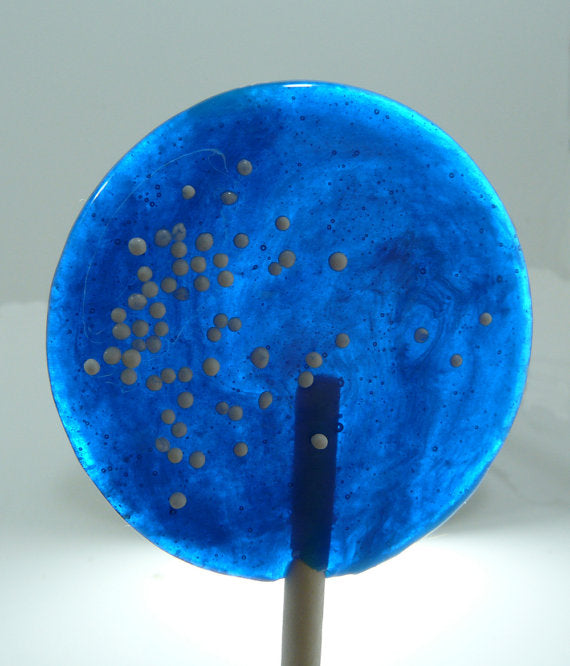 Blue Raspberry Italian Ice - Snow Cone - Lollipops - 7 Included