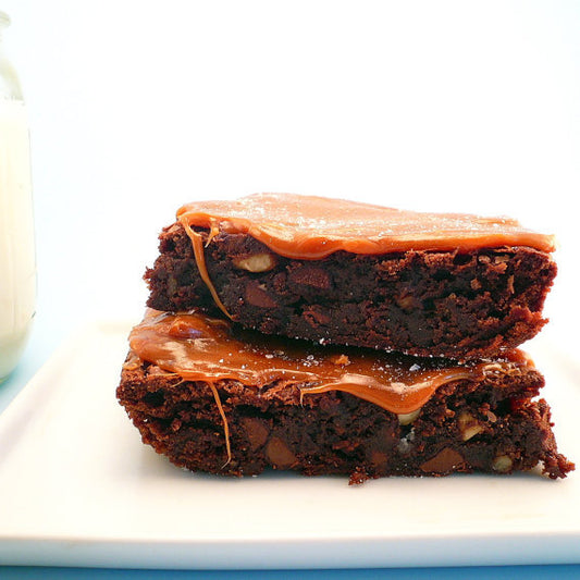Salted Caramel Brownies  - 1/2 dozen