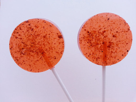 Champagne Lollipops, many flavors & designs, 6 included (as seen in Brides Magazines)