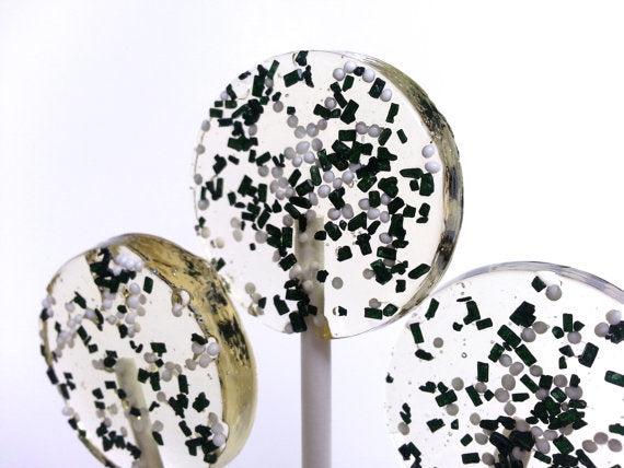Champagne Lollipops, many flavors & designs, 6 included (as seen in Brides Magazines)