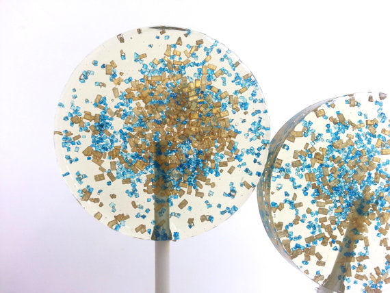 Champagne Lollipops, many flavors & designs, 6 included (as seen in Brides Magazines)