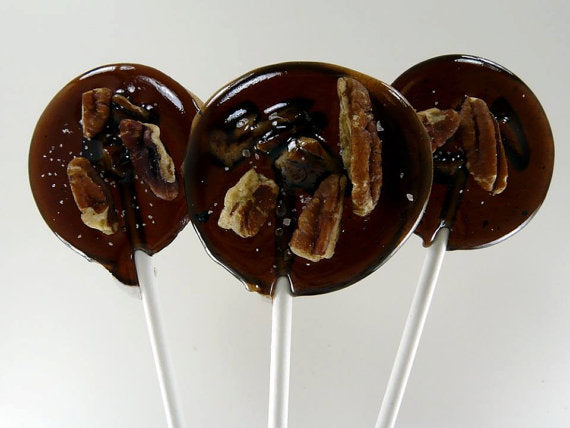 Chocolate Butter Pecan Lollipops - 7 Included