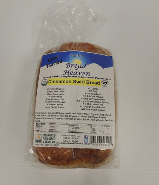Organic Cinnamon Swirl Bread
