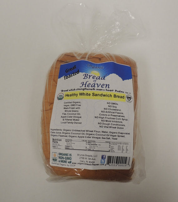 Organic Healthy White Sandwich Bread - Sliced