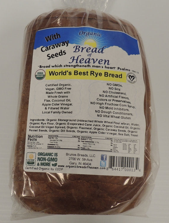 Organic World's Best Rye Bread - Sliced