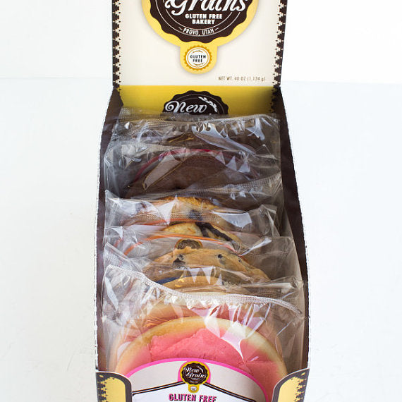 New Grains Gluten Free Variety Cookies Box - 10 - 4" Cookies