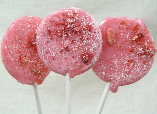 Strawberry Marshmallow Lollipops - 7 Included