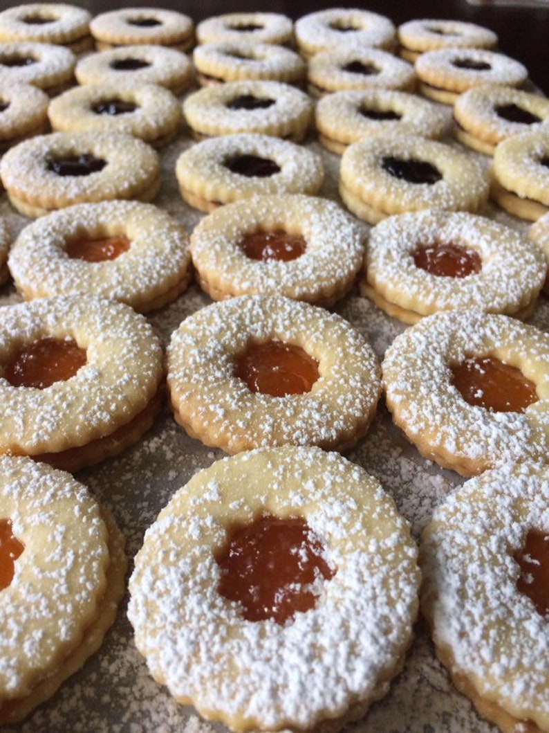 German Linzer Cookies - 1 Dozen