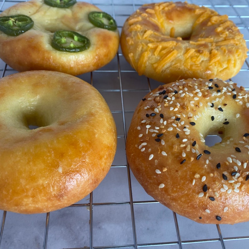 Keto Bagels Fathead Dough - Gluten Free - includes 8 - many flavors