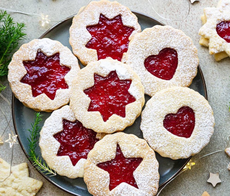 Linzer Cookies - Gluten Free, Vegan - 1 Dozen