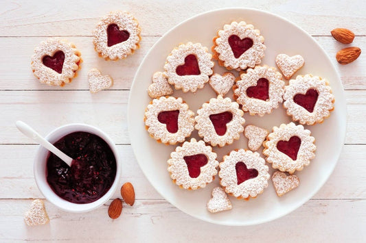 Valentine's Linzer Cookies - Gluten Free, Vegan - Half Dozen