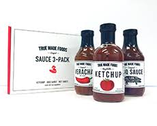 True Made Foods Vegetable BBQ Sauce, Paleo Friendly, Non-GMO, 50% Less Sugar, 6 pack