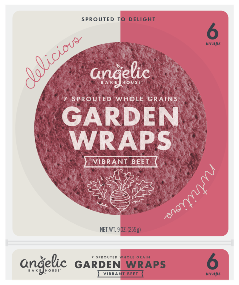 Sprouted Whole Grain Beet Wraps Tortillas