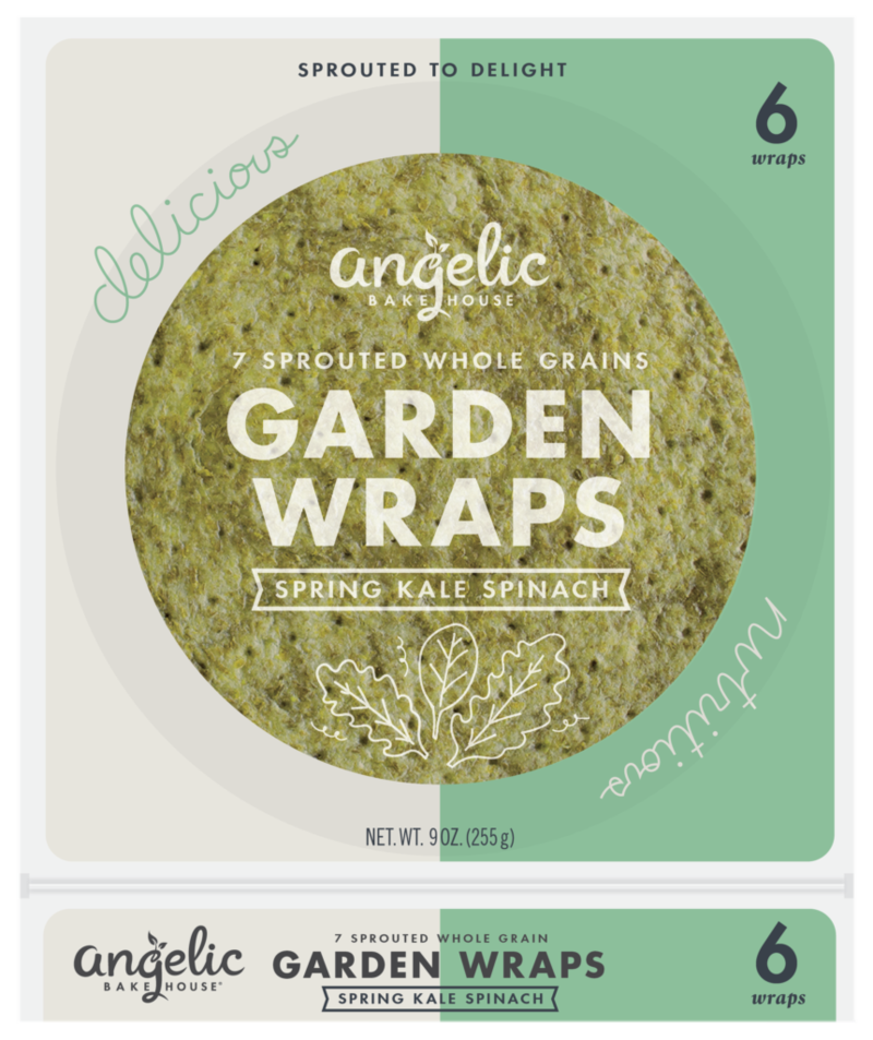 Sprouted Whole Grain Kale & Spinach Wraps Tortillas