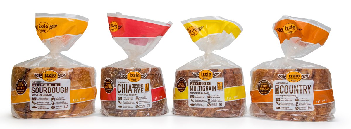 Chia Cracked Rye Sliced Bread - 4 pack - Izzio