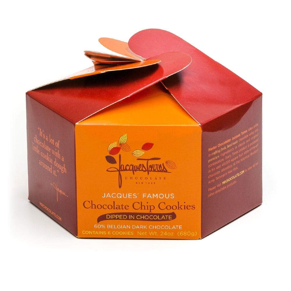 Jacques World Famous Chocolate Chip Cookies w/coated bottoms - 6 Pack