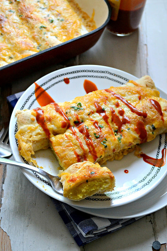 Sweet Corn and Jalapeno Enchiladas