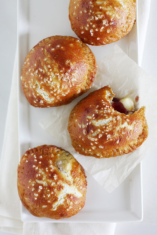 Brie and Jam Pretzel Hand Pies