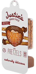 CHOCOLATE HAZELNUT BUTTER + PRETZELS - 6-Pack (6 x 1.3 oz. snack pack)