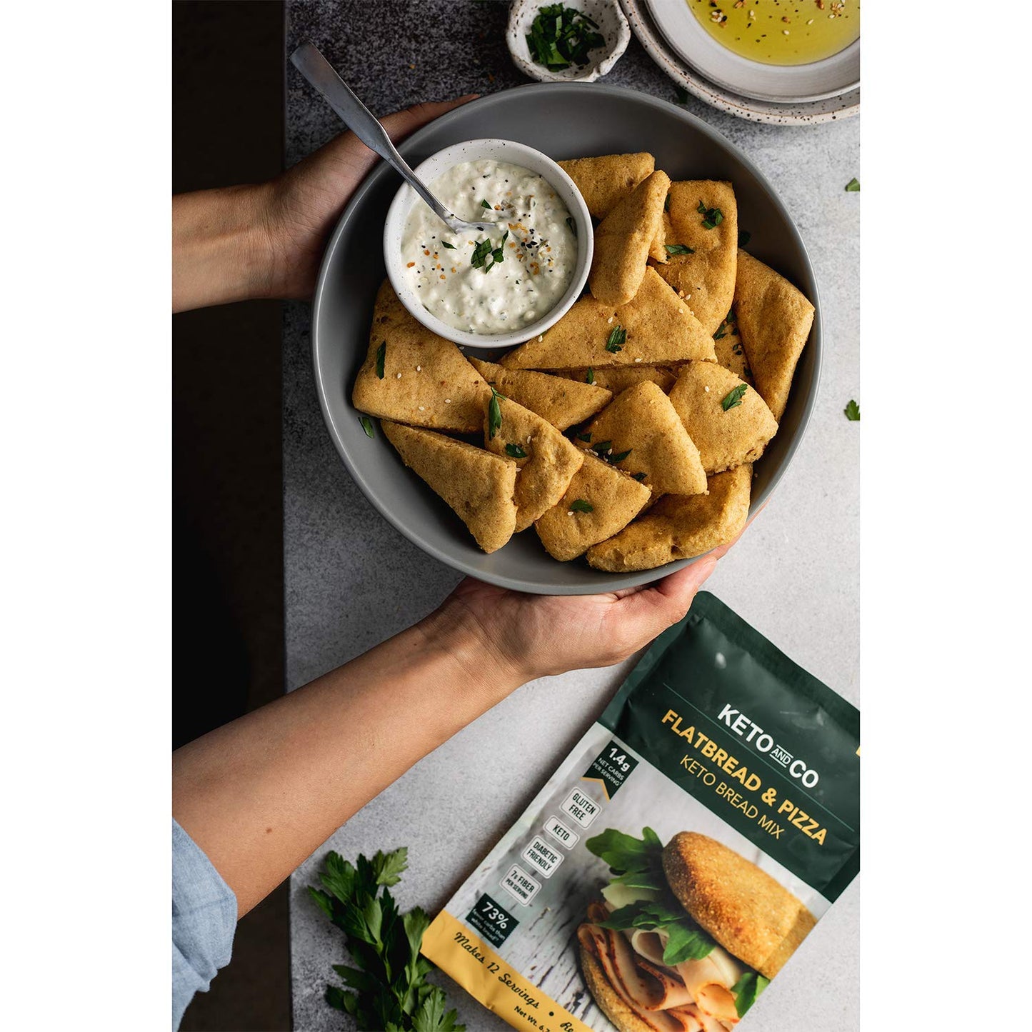 Keto Flatbread & Pizza Bread Mix - Gluten Free