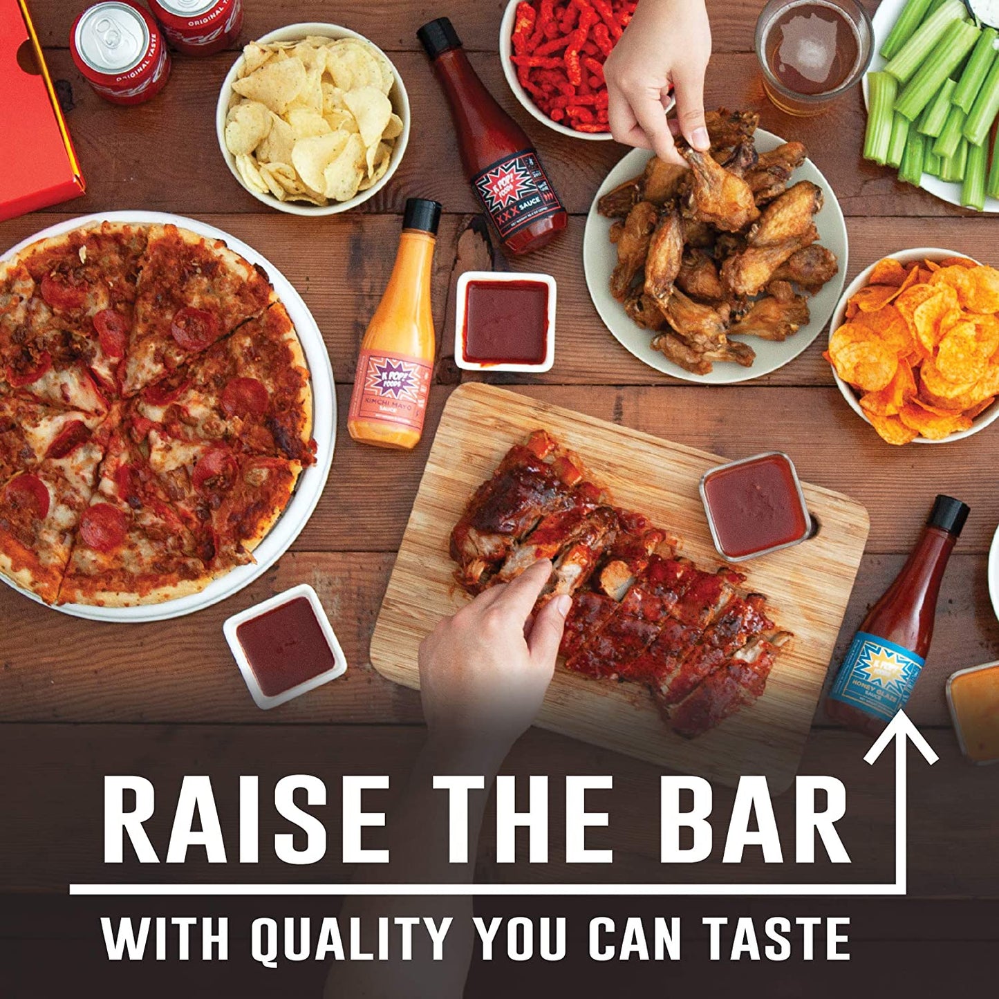 K-TOWN Korean Sauce Variety Pack - Super Spicy Chili Sauce, Kimchi Spicy Mayo, and Honey Chili Sauce