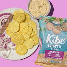 Kibo Lentil Chips Variety Pack - Maui Onion, Sea Salt, and Spicy Ranch - 18 Pack