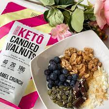 Maple Glaze Keto Candied Walnuts