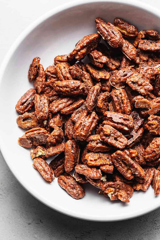 Low Sugar Glazed Pecans - 1/2 lb