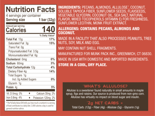 Keto Granola Bar Variety, 6-Pack GF