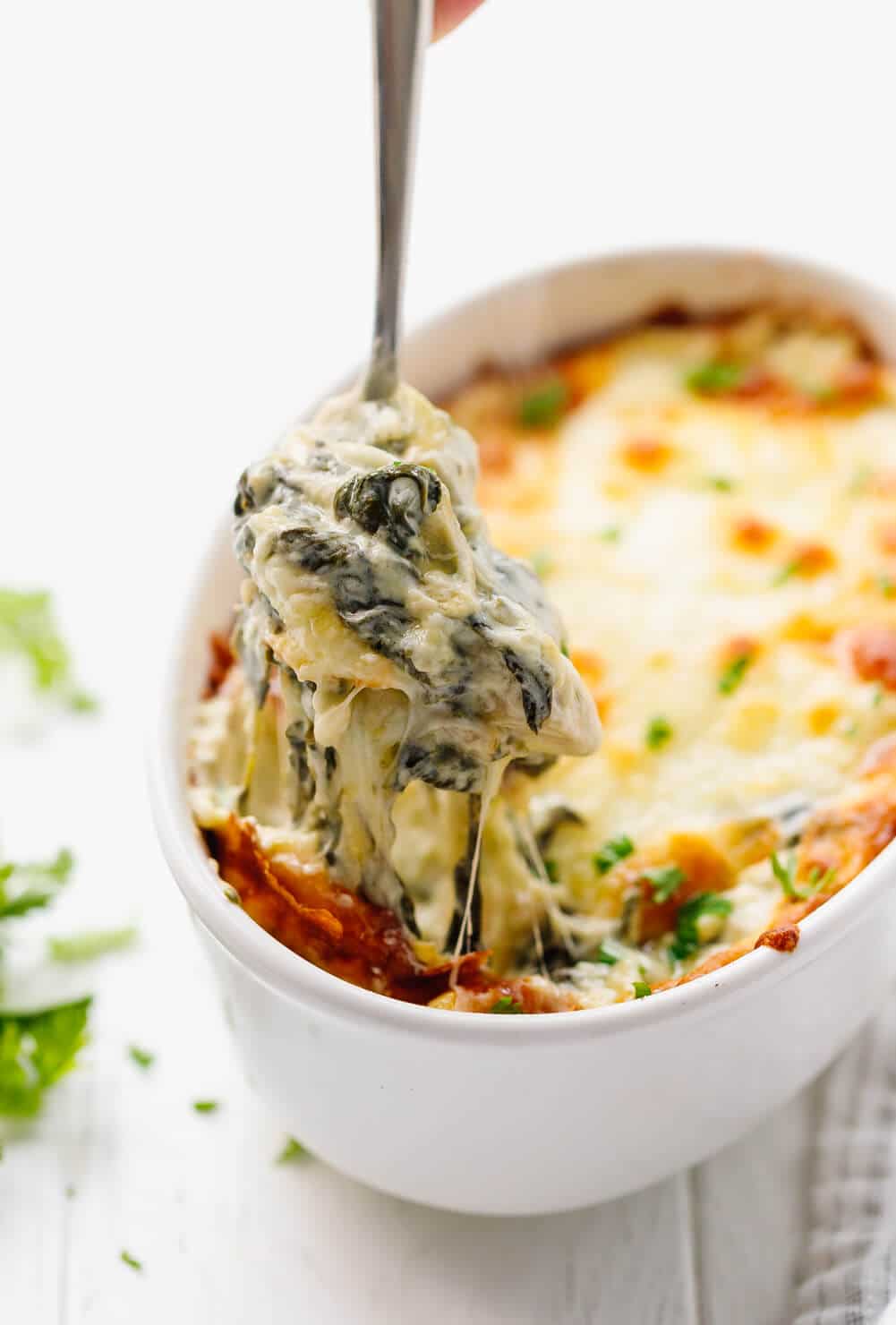 Low Carb Keto Friendly Spinach Artichoke Dip - 2 containers
