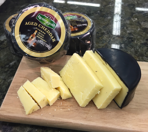 Kerrygold Grass-fed AGED CHEDDAR WITH IRISH WHISKEY CHEESE
