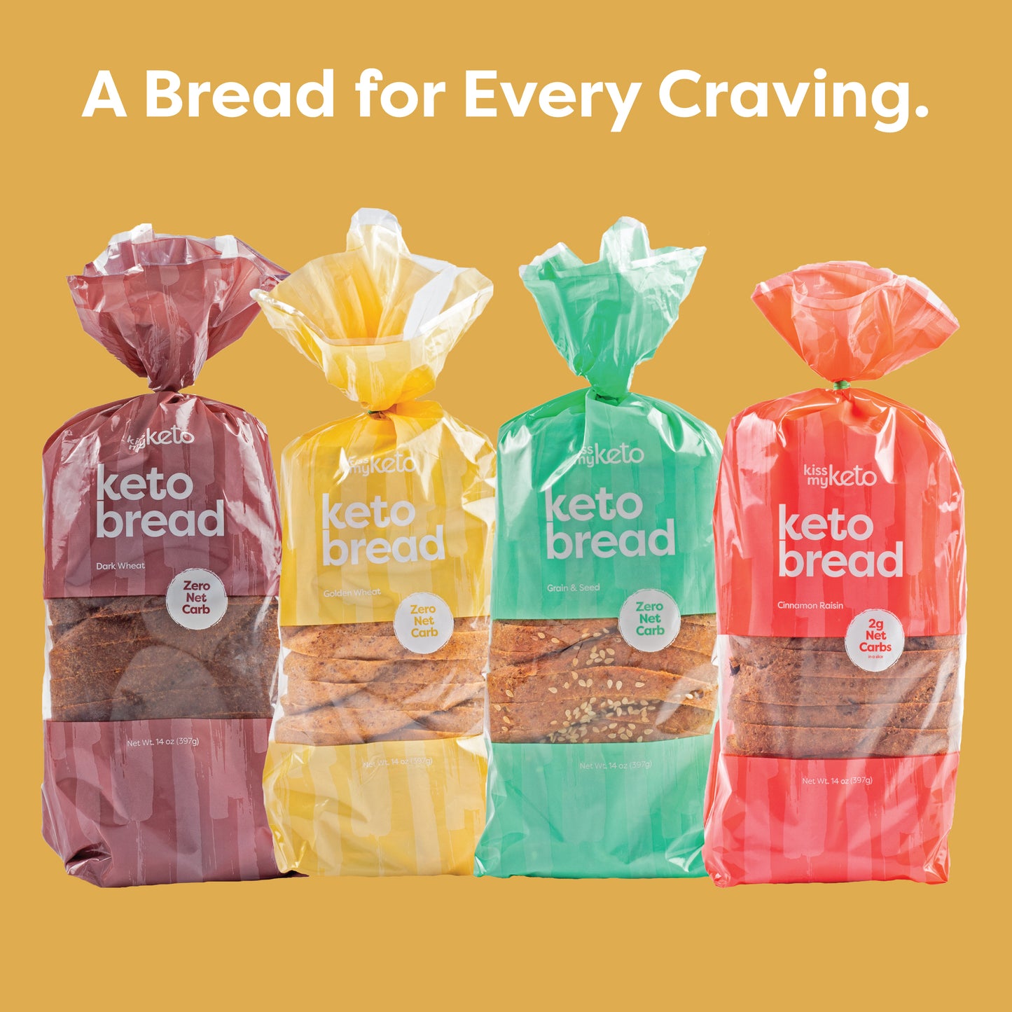 Kiss My Keto Bread Variety - 4 pack