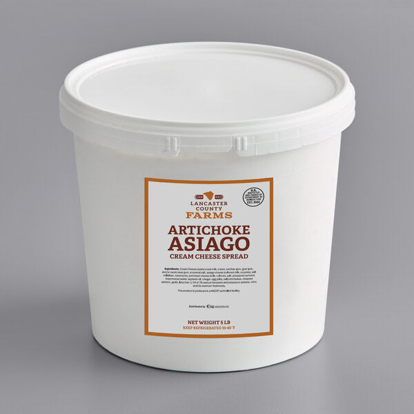 Artichoke Asiago Cream Cheese Spread - 5 lb - 2/Case