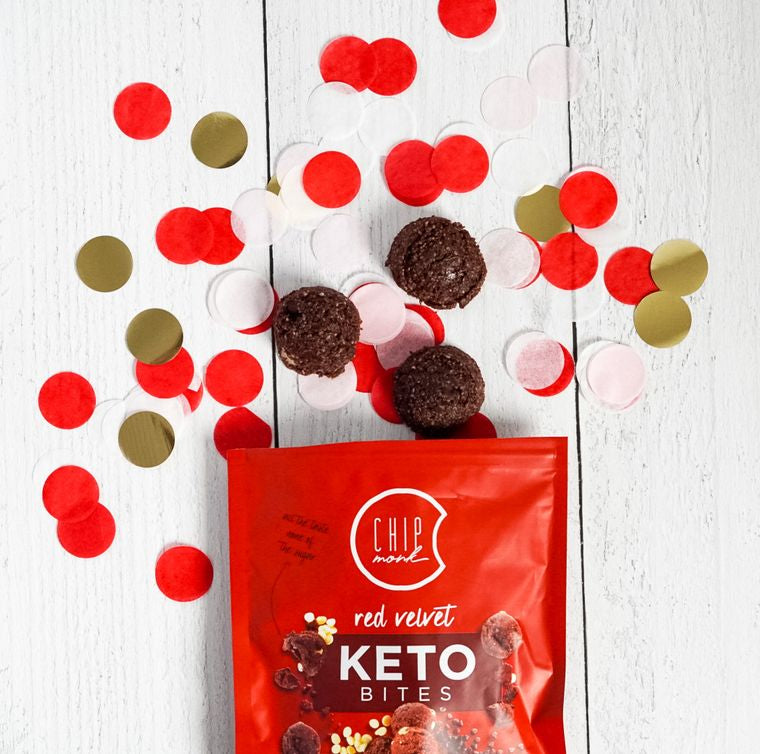 Red Velvet Keto Cookie Bites