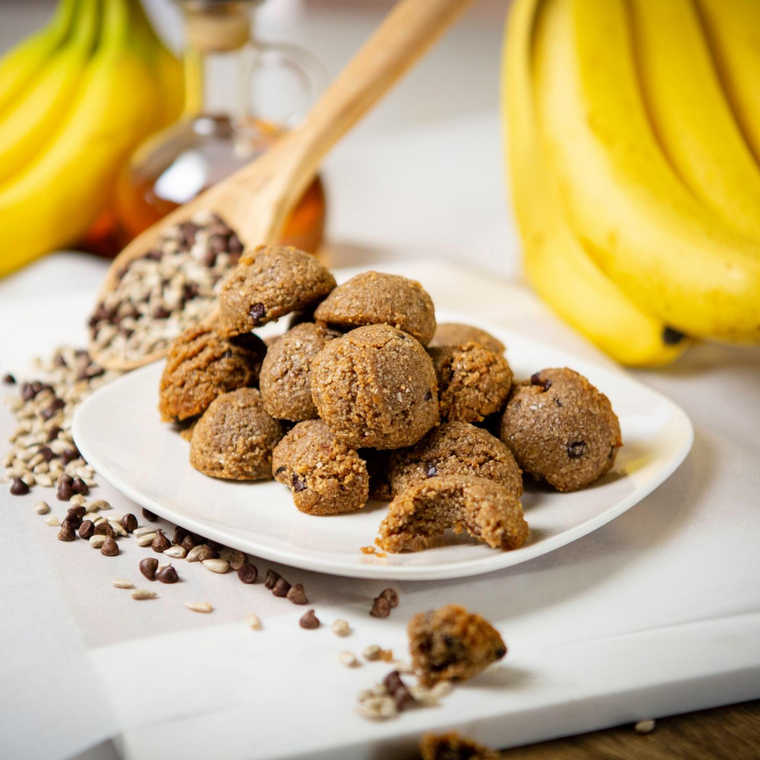 Banana Chocolate Chip Keto Cookie Bites