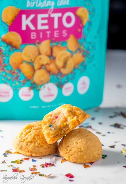 Birthday Cake Keto Cookie Bites