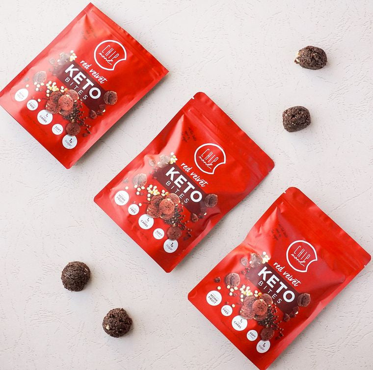 Red Velvet Keto Cookie Bites