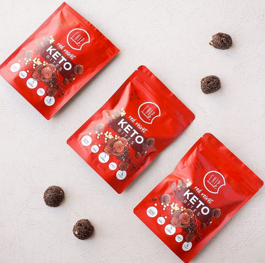 Red Velvet Keto Cookie Bites