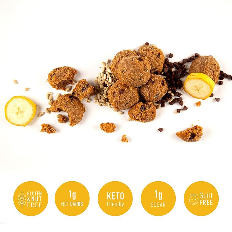 Banana Chocolate Chip Keto Cookie Bites