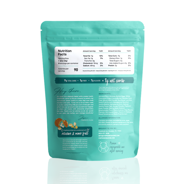 White Chocolate Macadamia Keto Cookie Bites