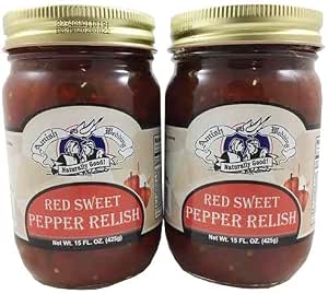 Amish Wedding Red Sweet Pepper Relish – Gluten-Free (Pack of 2)