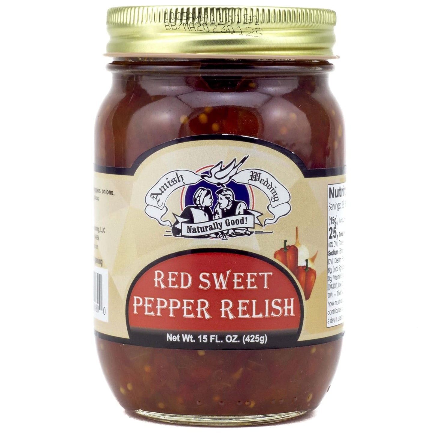 Amish Wedding Red Sweet Pepper Relish – Gluten-Free (Pack of 2)